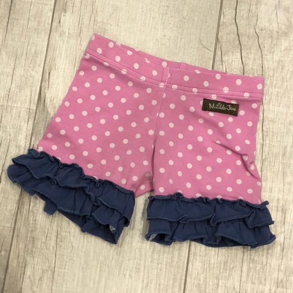 Matilda Jane Other - Matilda Jane Trek shorties ruffle shorts Sz 2 pink